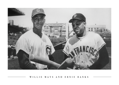 Willie Mays and Ernie Banks - Plakat