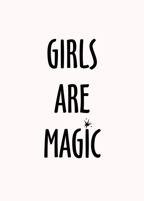 Girls are magic - LGBT plakat