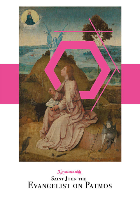 Saint john the evangelist on patmos - Hieronymus Bosch museumsplakat