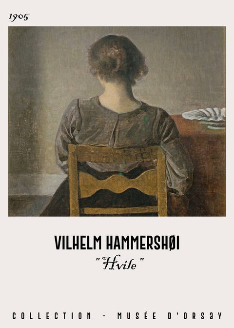 Hvile - Vilhelm Hammershøi Kunstplakat