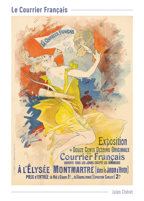 Le Courrier Français - Jules Chéret kunstplakat