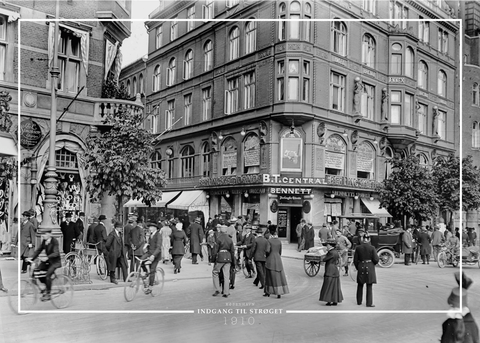 Indgang til Strøget - Gamle billeder af København plakat