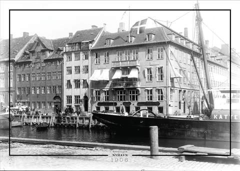 Nyhavn Kvæsthusgade - Gamle billeder af København plakat