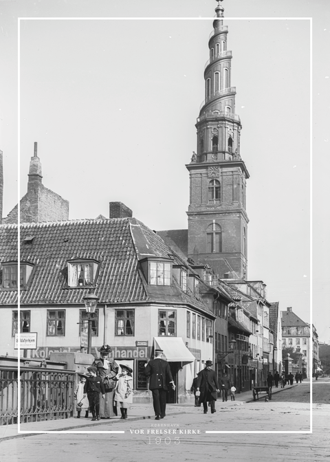 Vor Frelser Kirke - Gamle billeder af København plakat