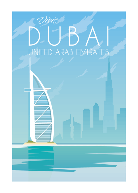 Visit Dubai - rejse plakat