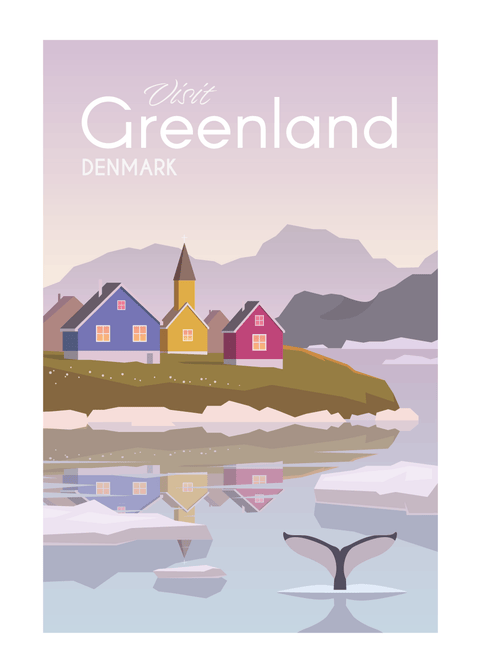 Visit Greenland - rejse plakat