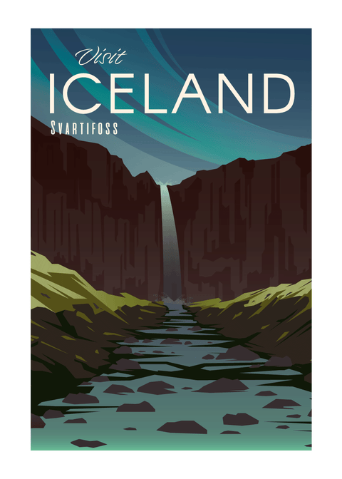 Visit Iceland - rejse plakat