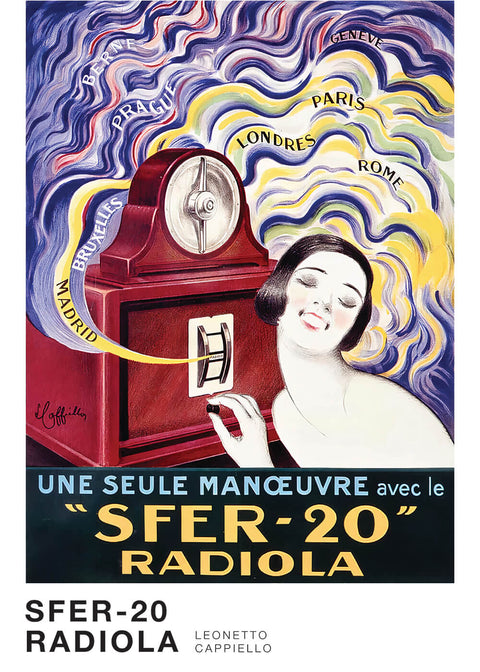 SFER-20 Radiola - Leonetto Cappiello kunstplakat