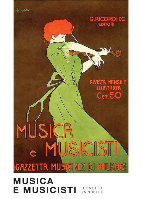 Musica e musicisti - Leonetto Cappiello kunstplakat