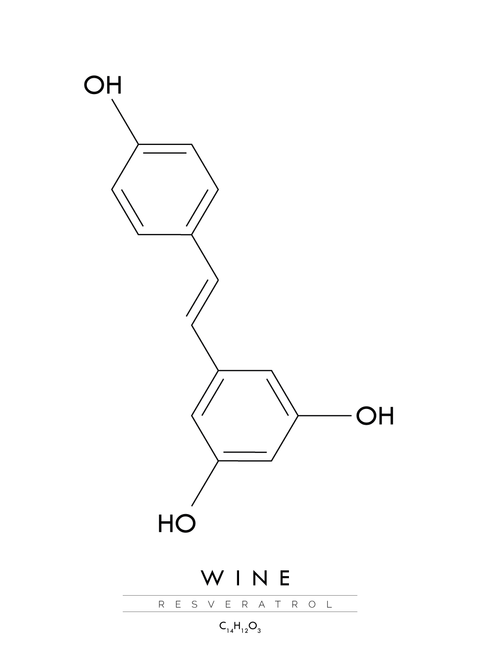 Wine - Molekyle plakat