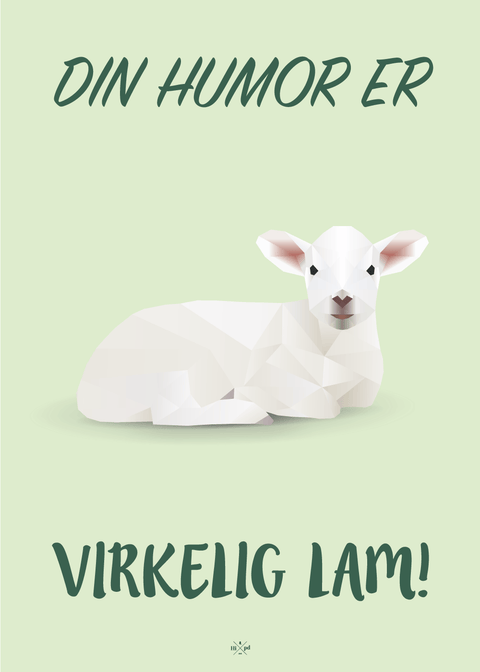 Din humor er virkelig lam!