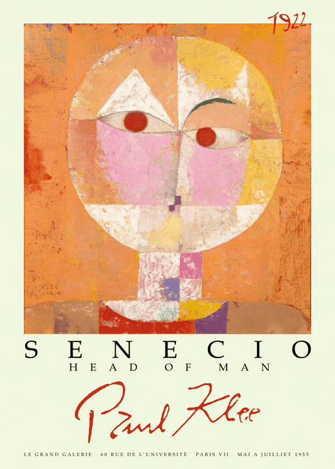 Senecio - Paul Klee kunstplakat