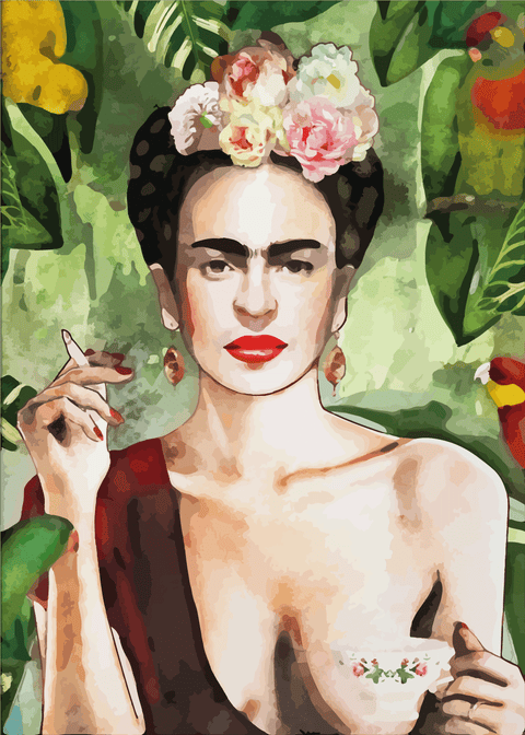 Liberated Frida - Frida Kahlo inspireret plakat