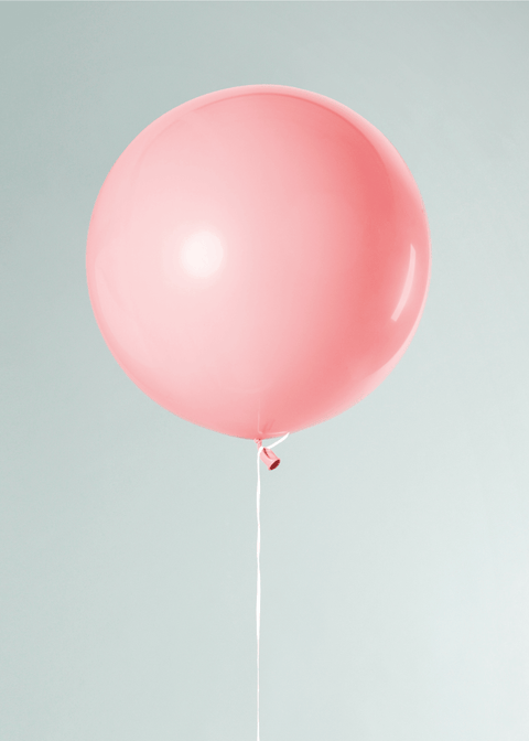 Pink balloon plakat