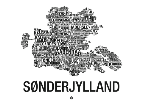 Sønderjylland plakat - By plakat