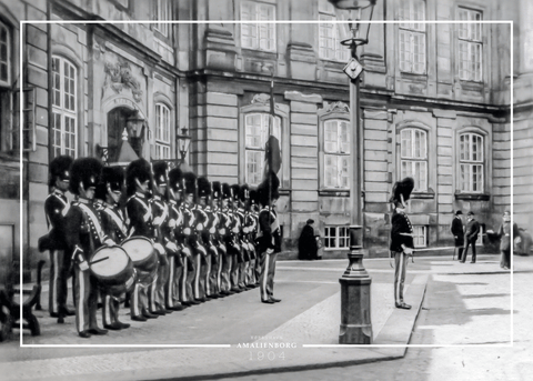 Gardere på Amalienborg - Gamle billeder af København plakat