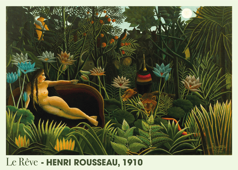 Le Rêve - Henri Rousseau kunstplakat