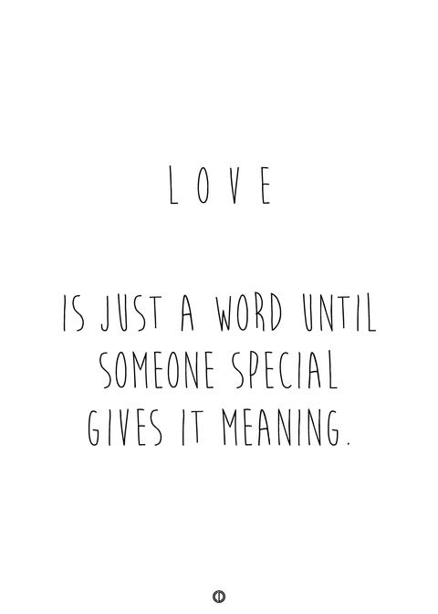 Love is just a word