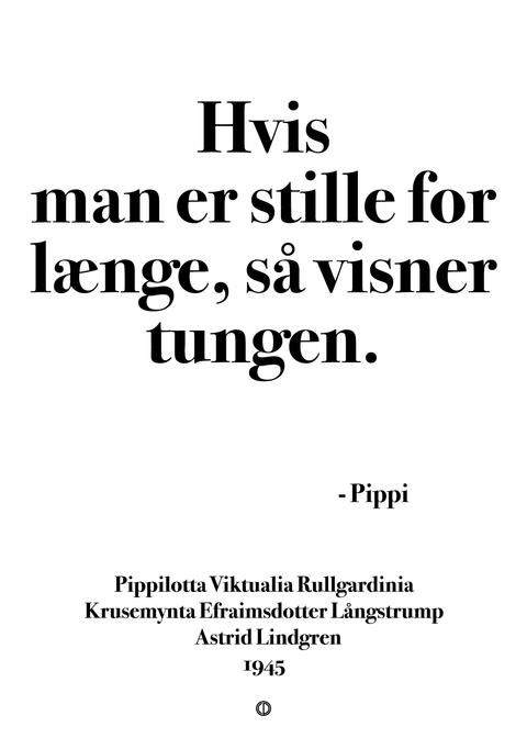 Hvis man er stille for længe