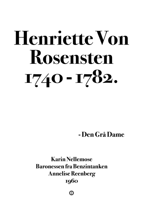 Henriette Von Rosensten