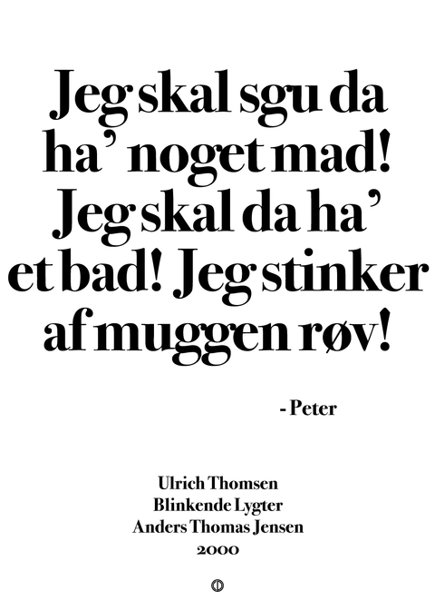 Jeg skal sgu da ha' noget mad