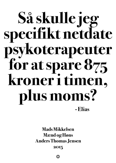 Så skulle jeg specifikt netdate psykoterapeuter