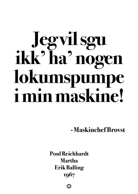 Martha simpel plakat - Lokumspumpe