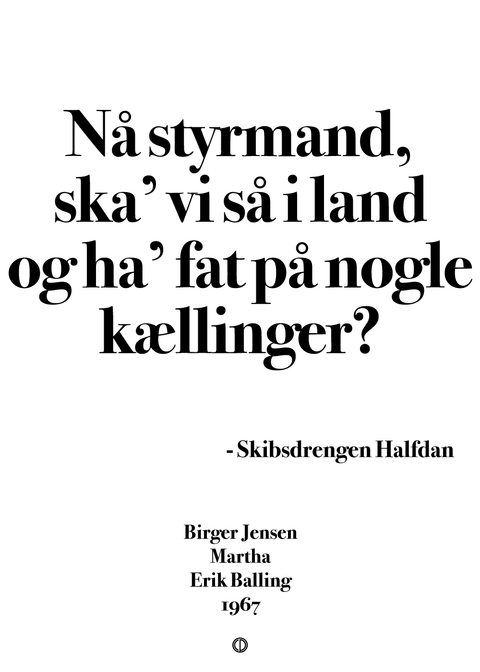 Martha simpel plakat - Kællinger