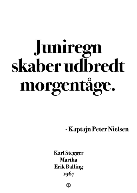 Martha simpel plakat - Morgentåge