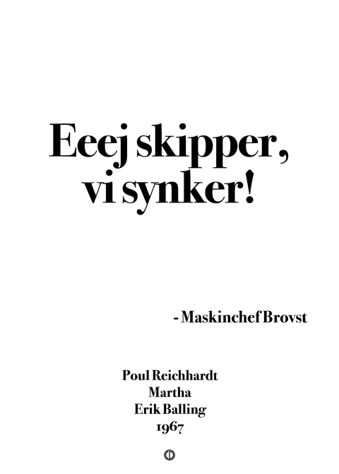 Martha simpel plakat - Vi synker!