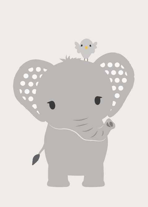 Sweet elephant plakat