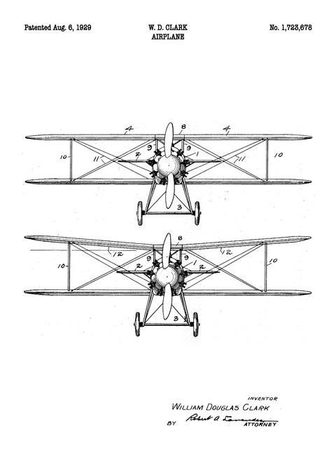 Fly plakat - Original patent tegning