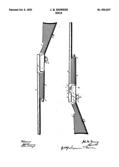 Riffel plakat - Original patent tegning