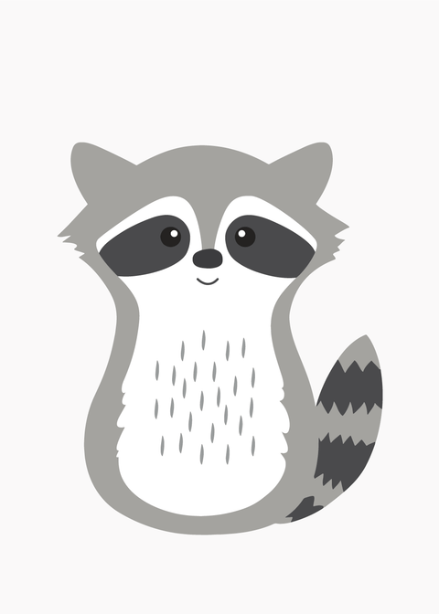 Sweet raccoon plakat