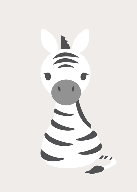 Sweet zebra plakat