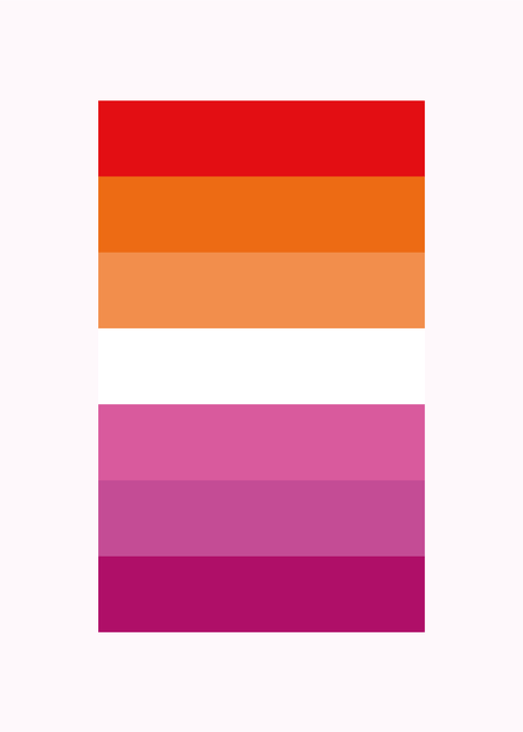 Lesbian flag - LGBT plakat