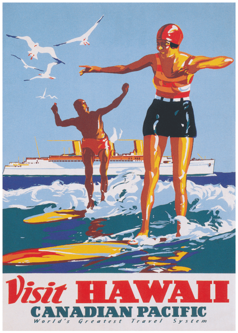 Visit hawaii - Retro plakat