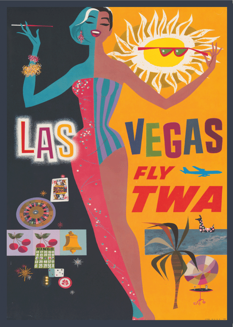 Las Vegas - Retro plakat