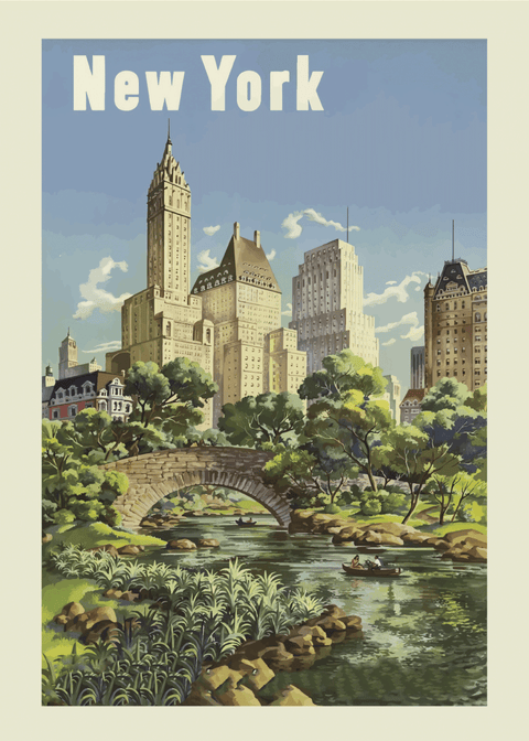 New York - Retro plakat