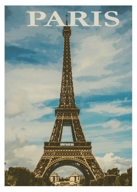 Paris - Retro plakat