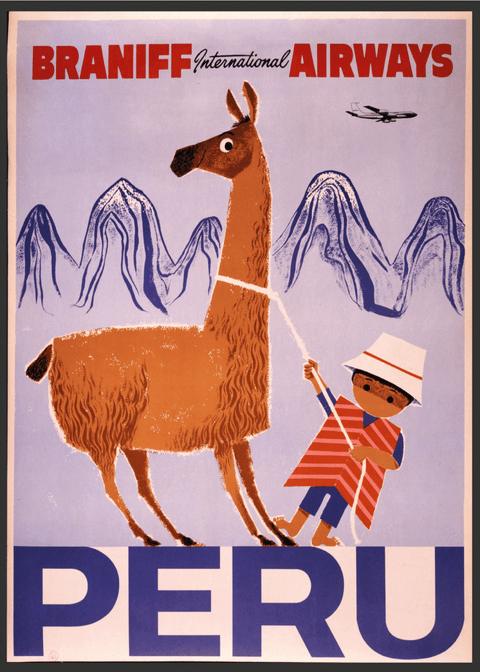 Peru - Retro plakat