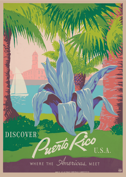 Puerto Rico - Retro plakat