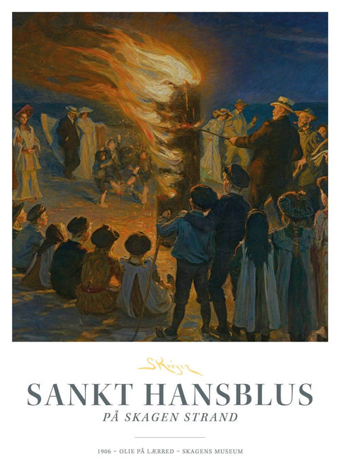 Sankt Hansblus - P.S. Krøyer plakat