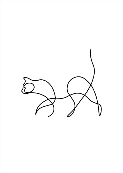 Picasso katten plakat