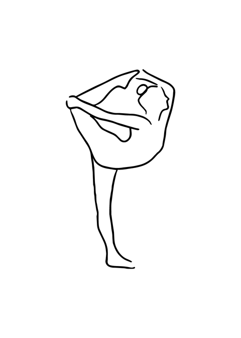 Yoga pose No 4 plakat