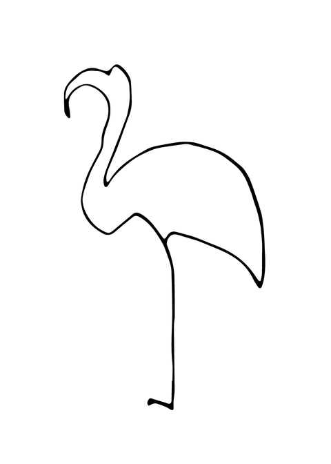 Picasso flamingoen plakat