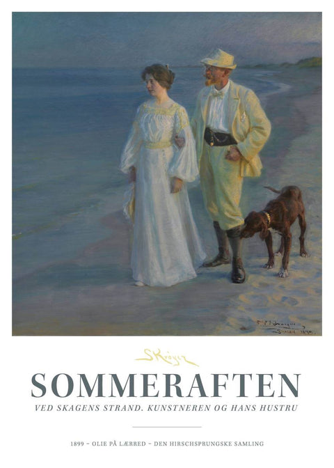 Sommeraften ved Skagens strand - P.S. Krøyer plakat