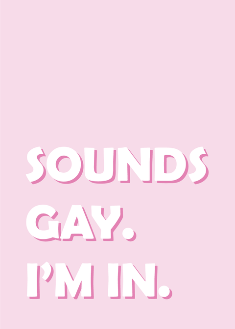 Sounds gay - LGBT plakat