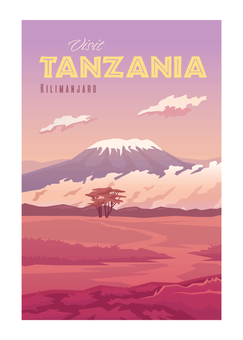 Visit Tanzania - rejse plakat