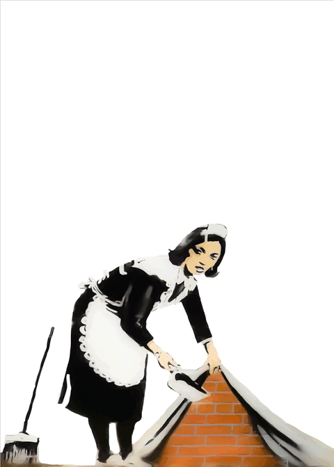 Sweep it under the carpet - Banksy plakat